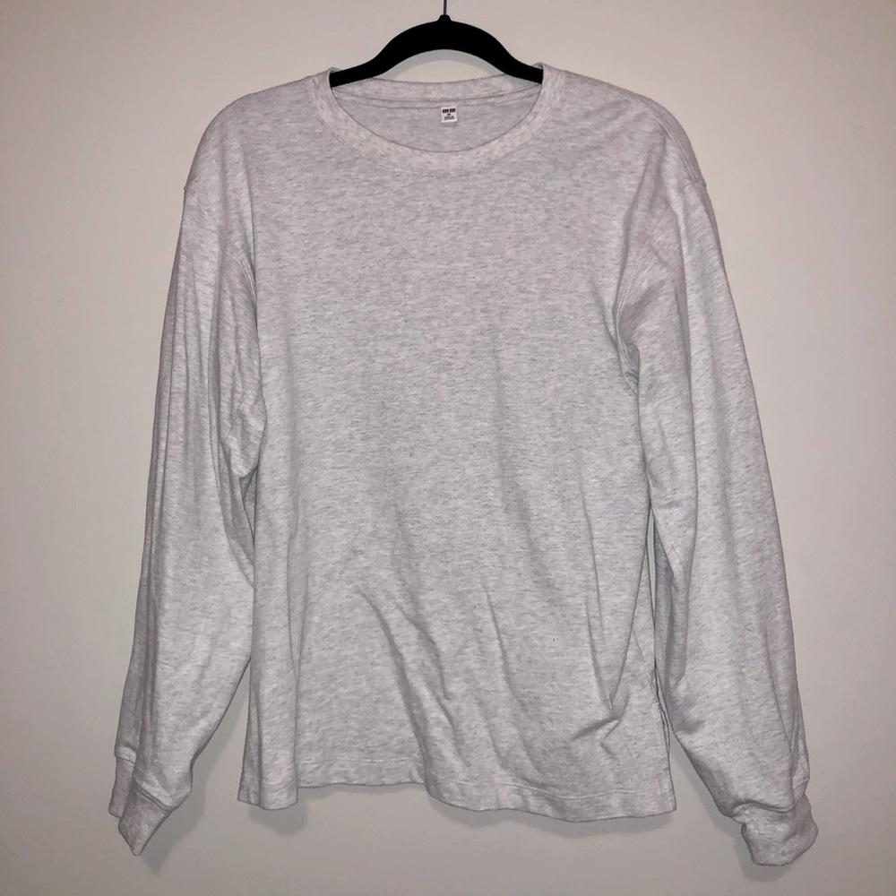 Uniqlo Light Grey Long Sleeve Tee